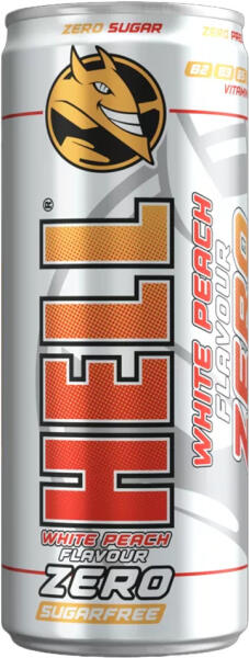 HELL energiaital ZERO White Peach 250 ml