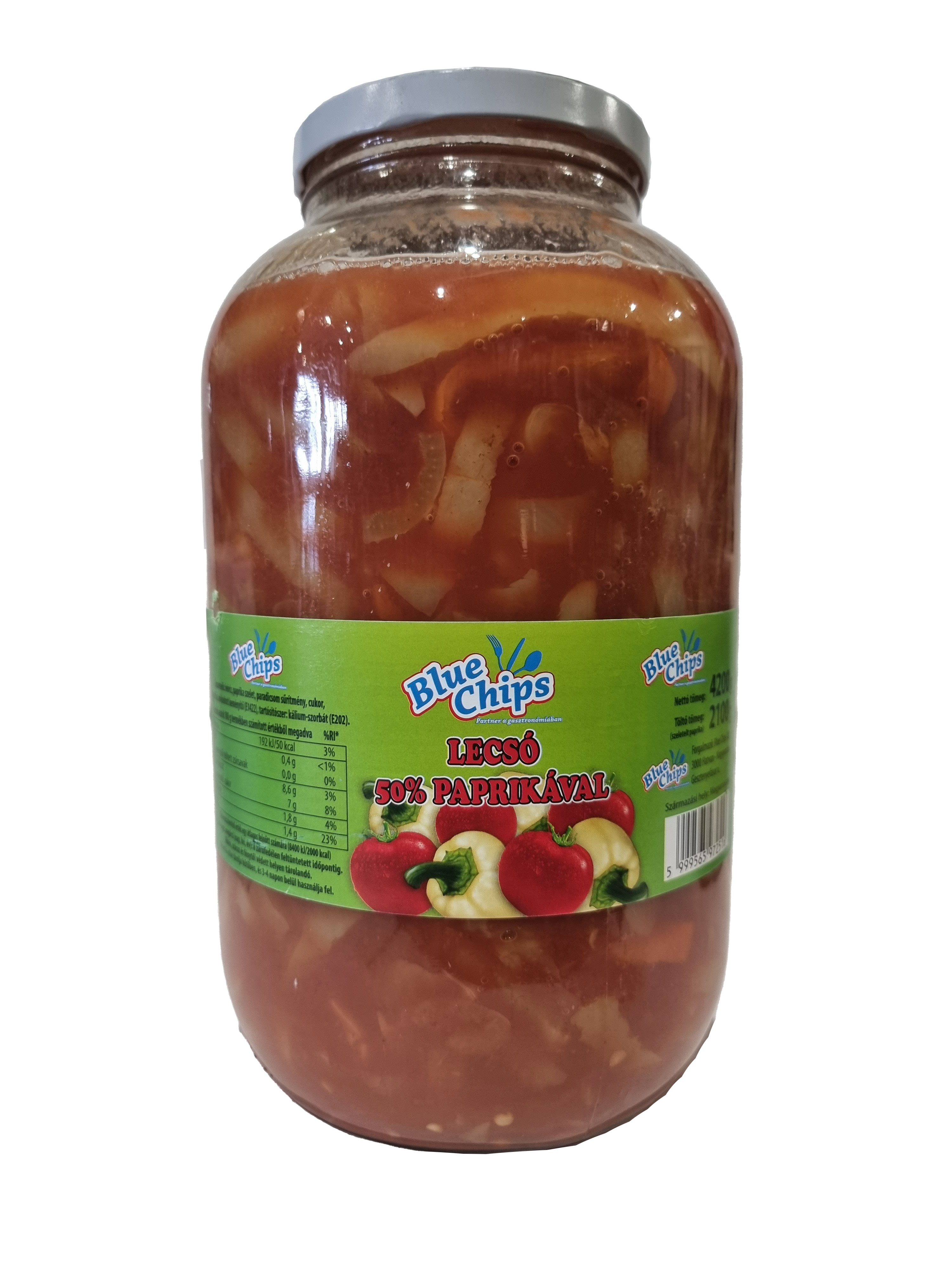 Lecsó natúr 50% 4.250 ml GLOBETTI