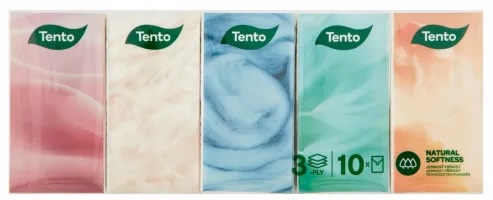 Papír zsebkendő 3 rétegű 10 X 10 db (24 db/#) TENTO