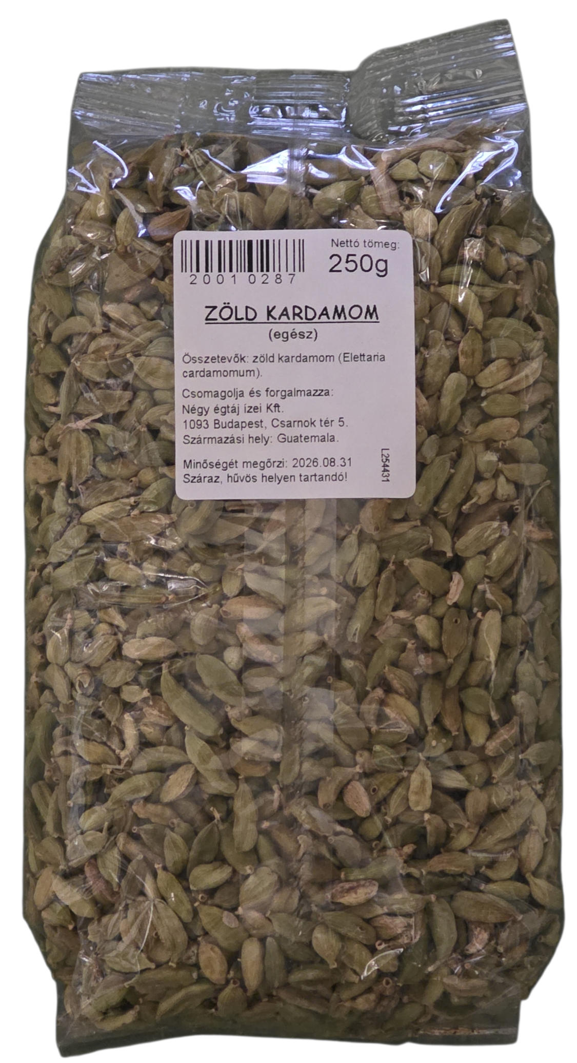 Kardamon zöld 250 g