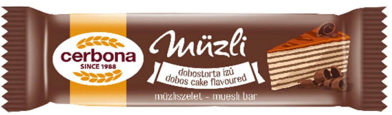 Müzli szelet 20 g (20 db/#) Dobos CERBONA