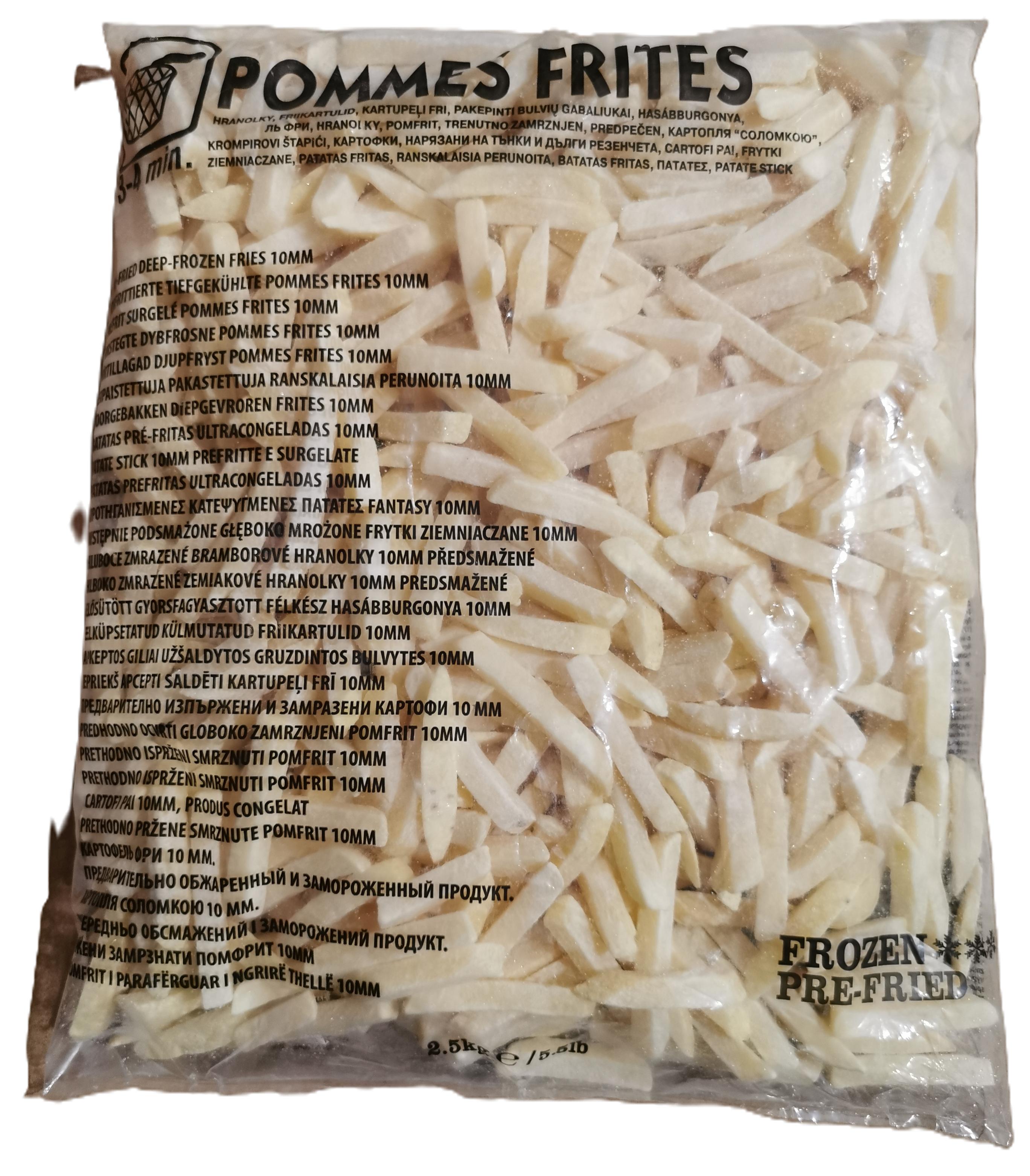 Hasábburgonya 10 X 10 mm 2,5 kg BLANCO mirelit