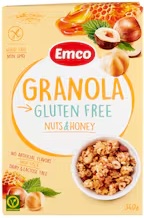 Emco granola gluténmentes mézzel-mogyoróval 340 g (14 db/#)