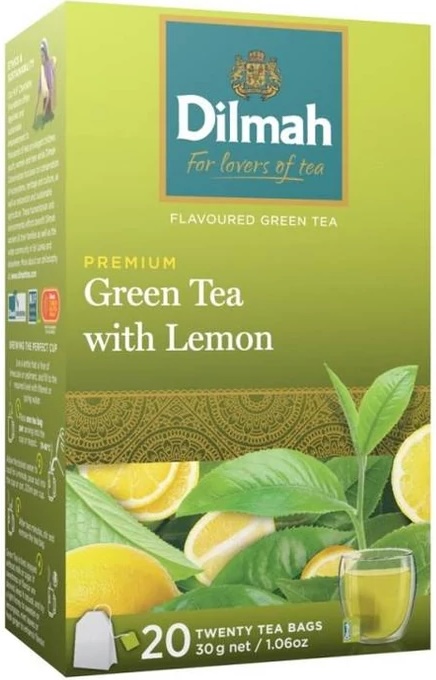 Dilmah green filteres tea lemon 30 g