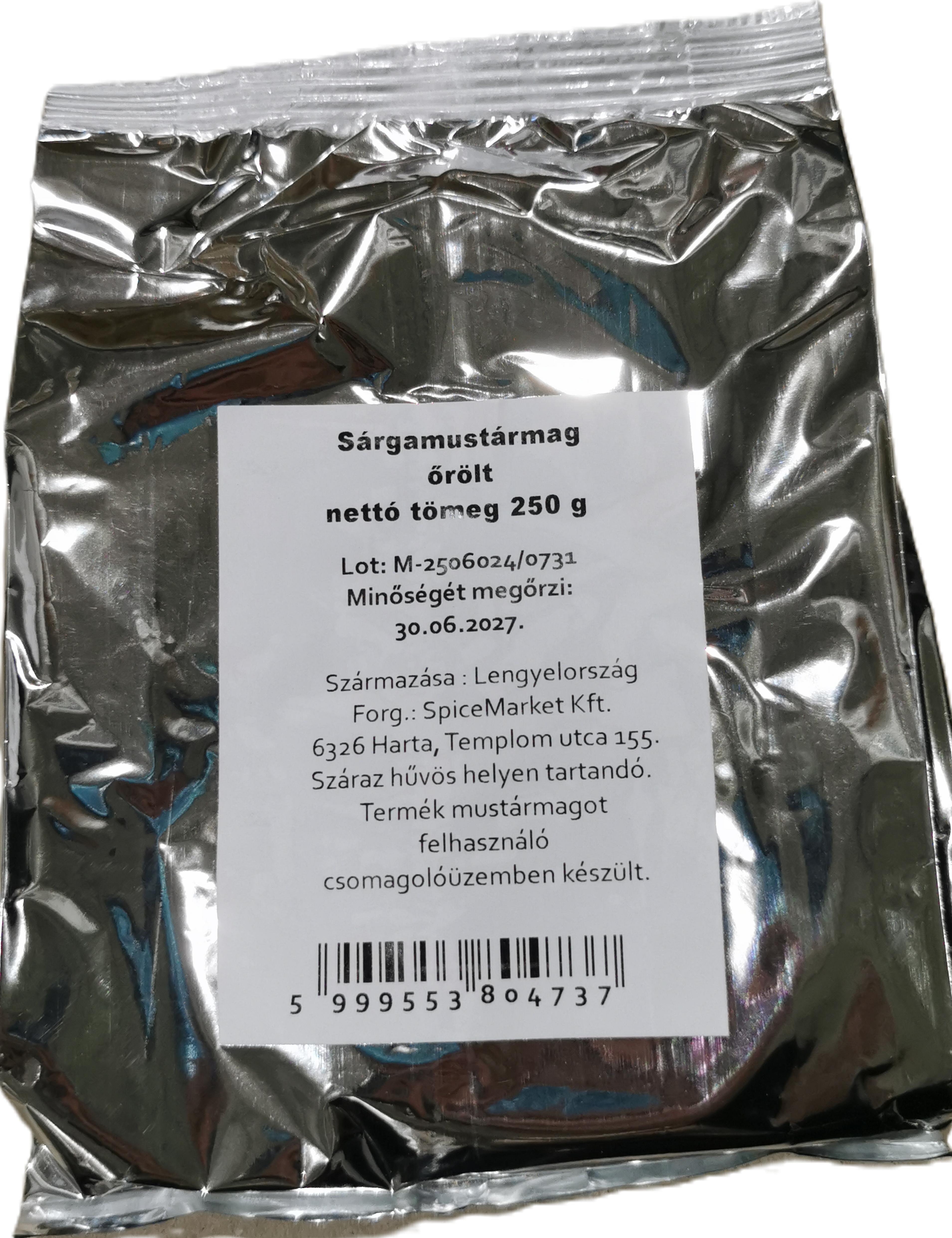 Mustármag sárga őrölt 250 g SPICEMARKET