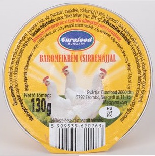 Baromfikrém csirkemájjal 30 g (36 db/#) EUROFOOD