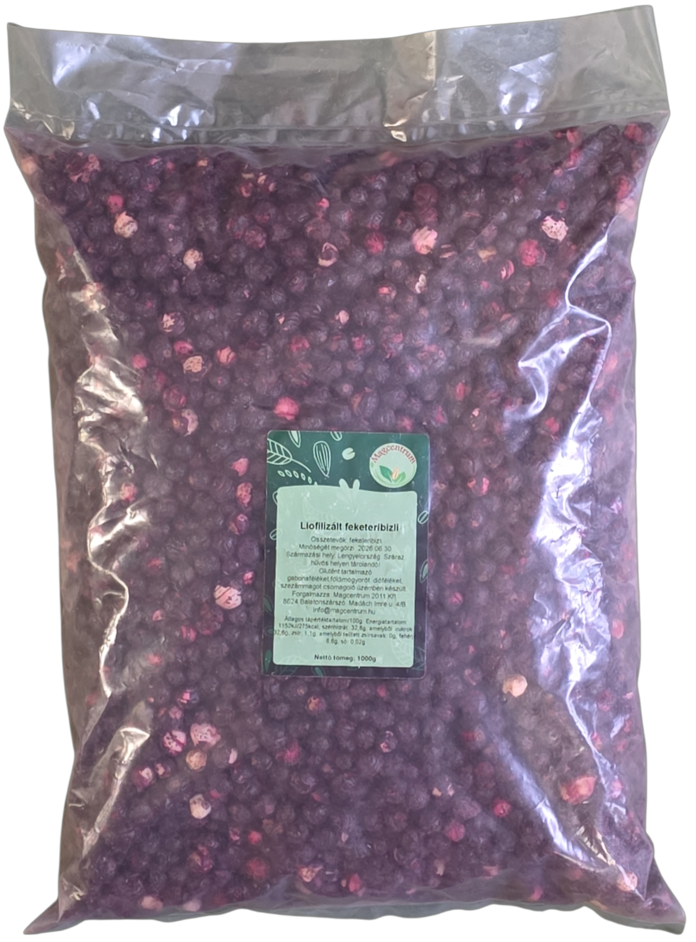 Liofilizált feketeribizli 1 kg