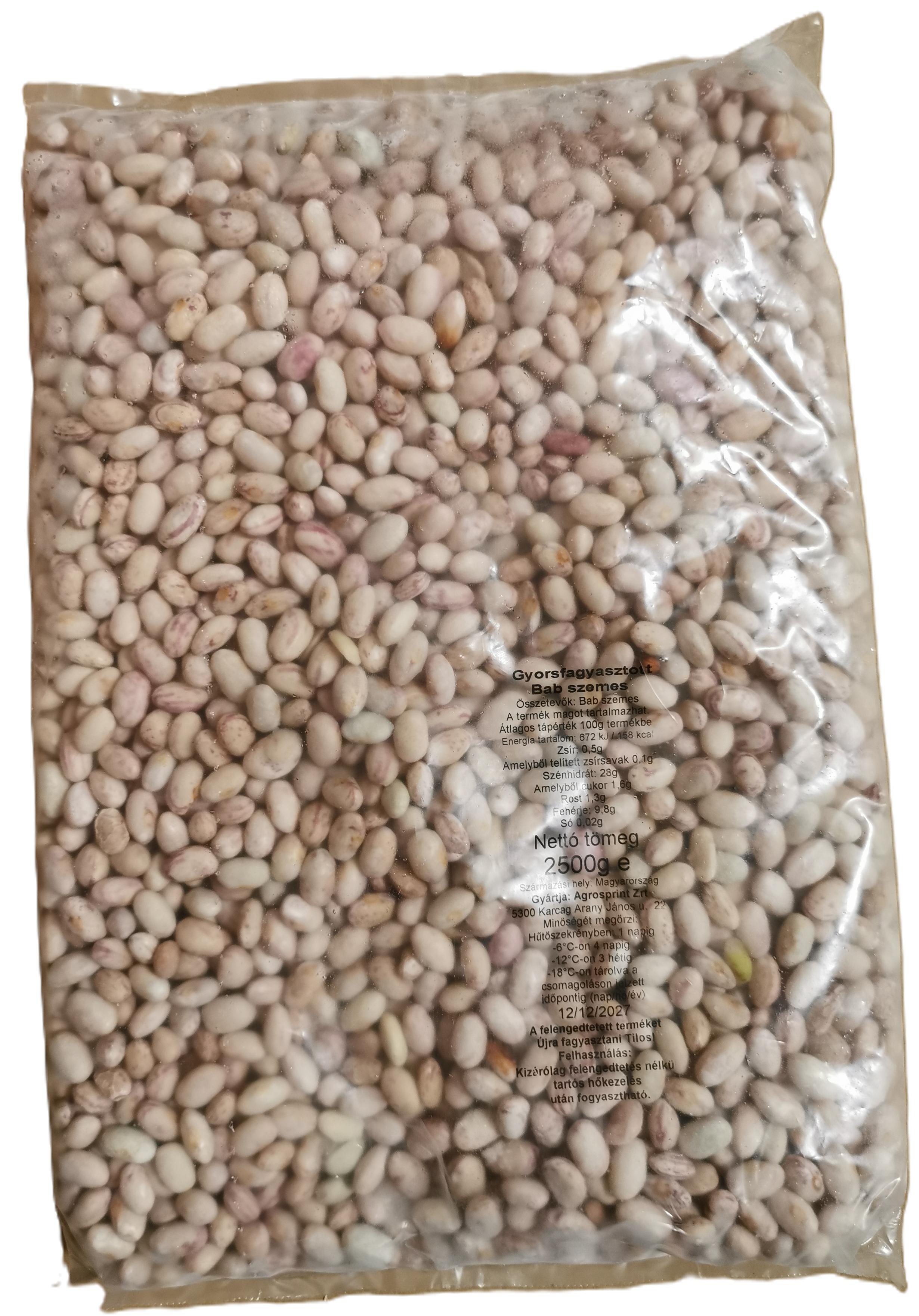 Fejtett bab 2,5 kg mirelit
