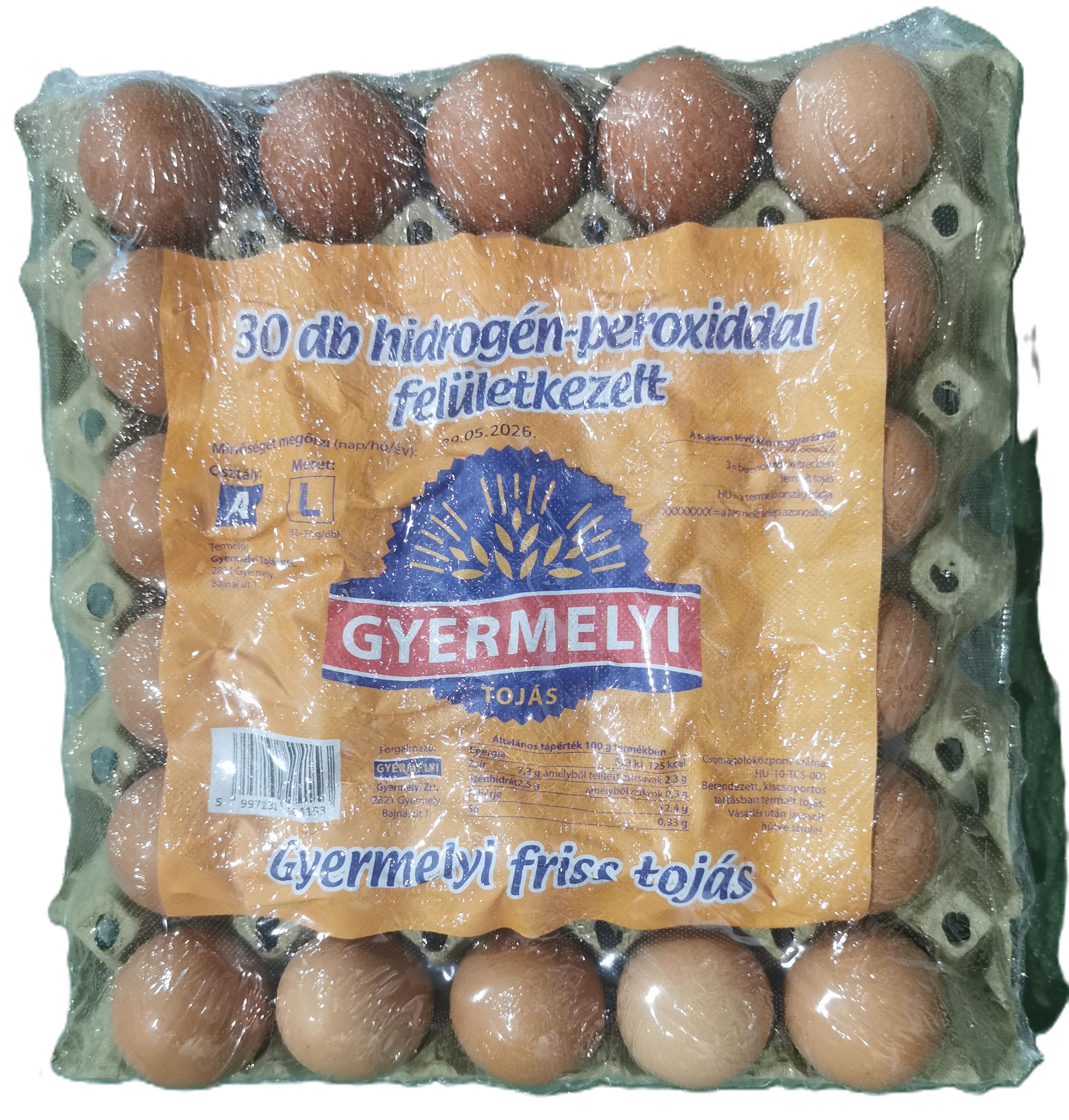 Tojás Hidrogén-peroxiddal felületkezelve L GYERMELYI