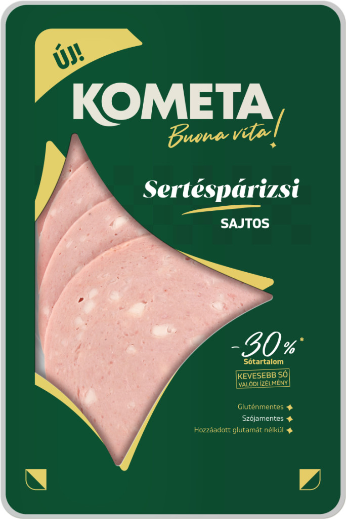 Kométa felvágott párizsi sajtos szeletelt 125 g