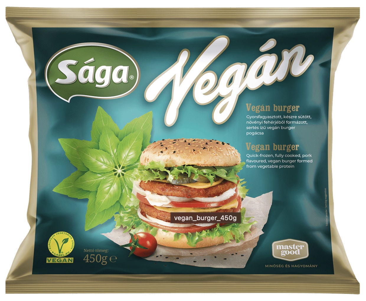 Sága vegán burger 450 g mirelit