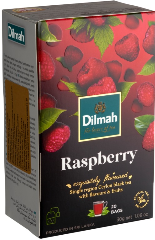 Dilmah filteres tea raspberry aromás fekete 30 g