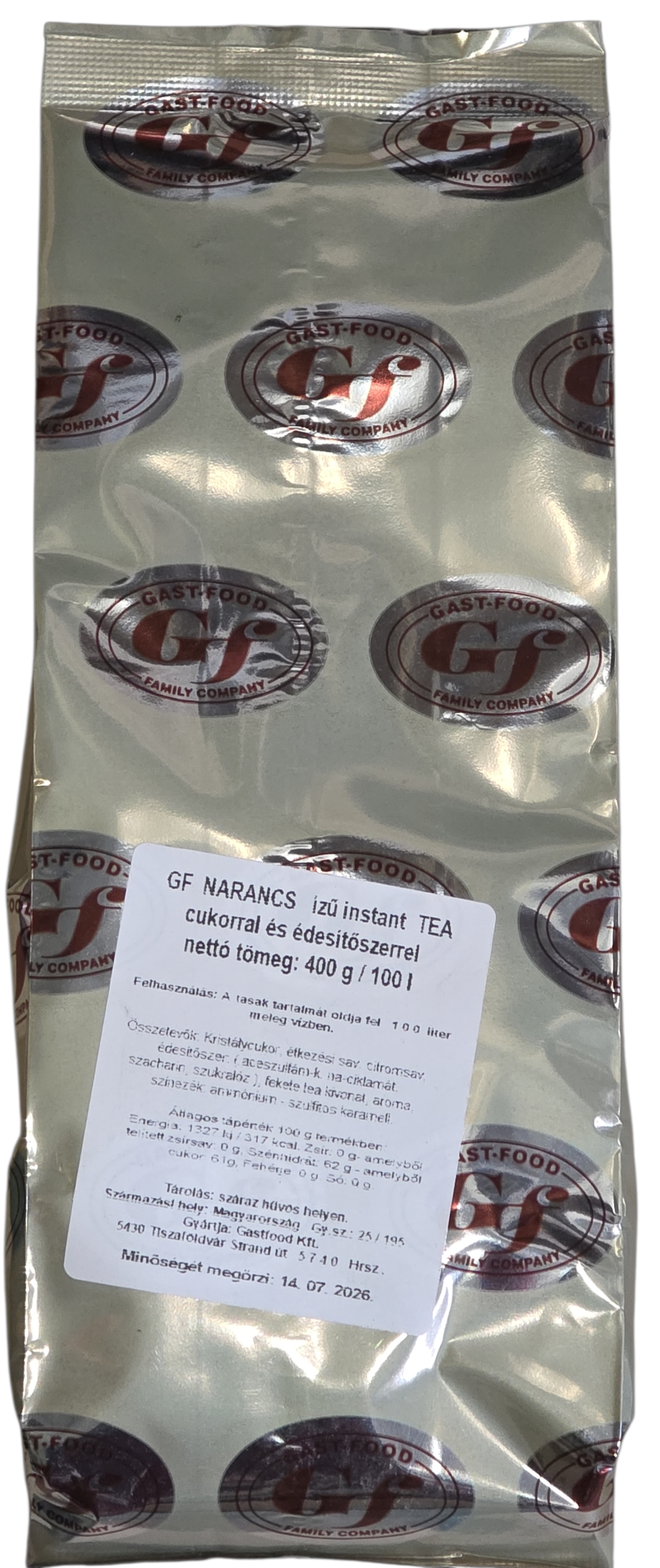 Instant tea narancs ízű 400 g GAST-FOOD