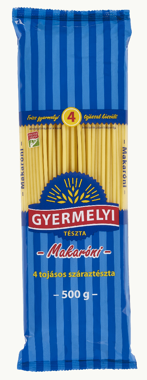 Makaróni 4 tojásos 500 g GYERMELYI