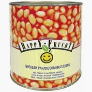 Fehérbab paradicsomos 2.650 g HAPPY FRUCHT