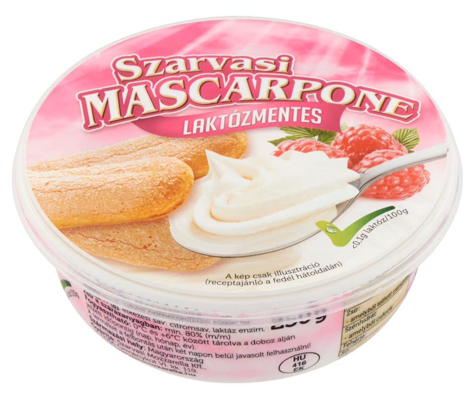 Mascarpone lakóz mentes 250 g SZARVASI