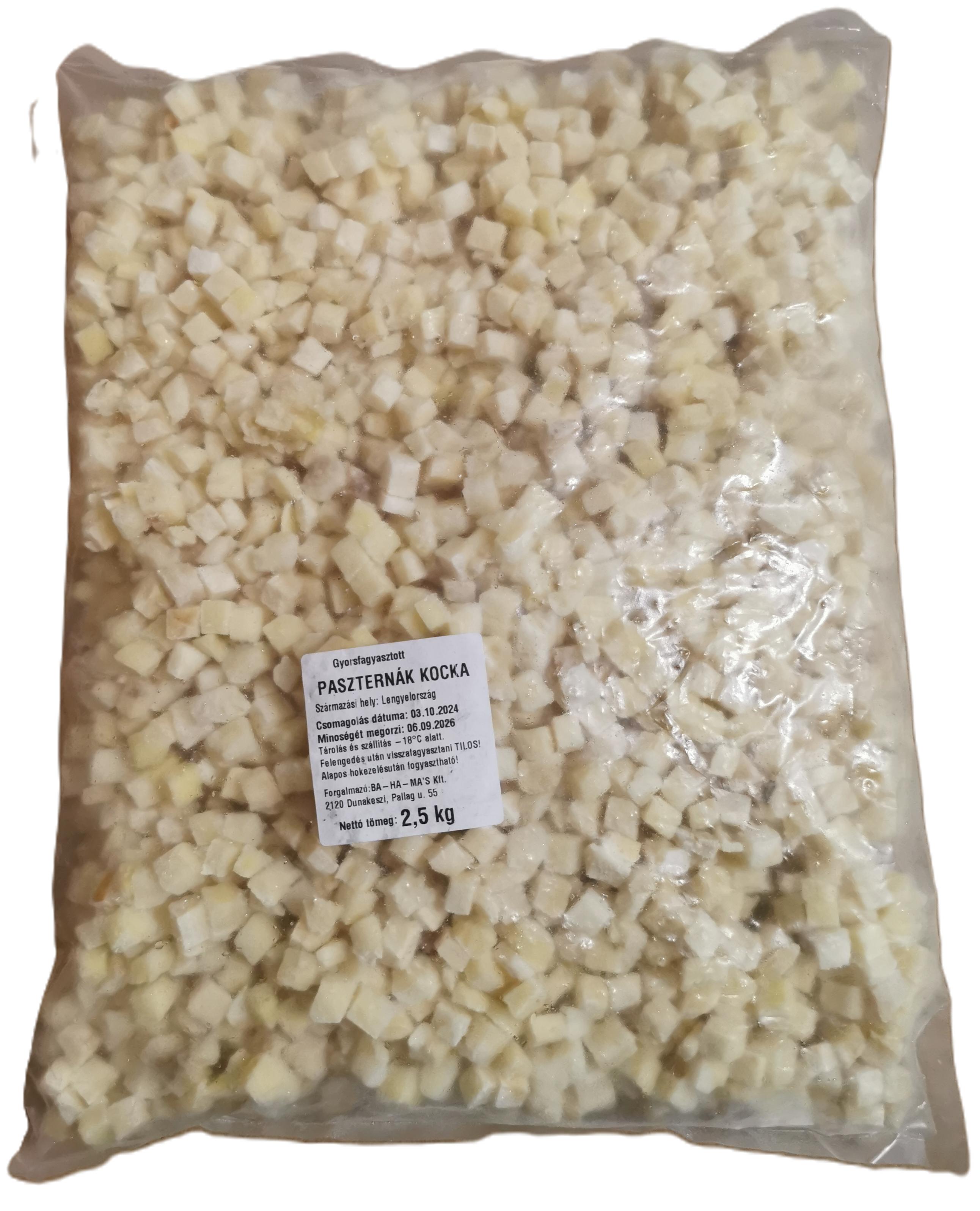 Paszternák kocka 2,5 kg mirelit