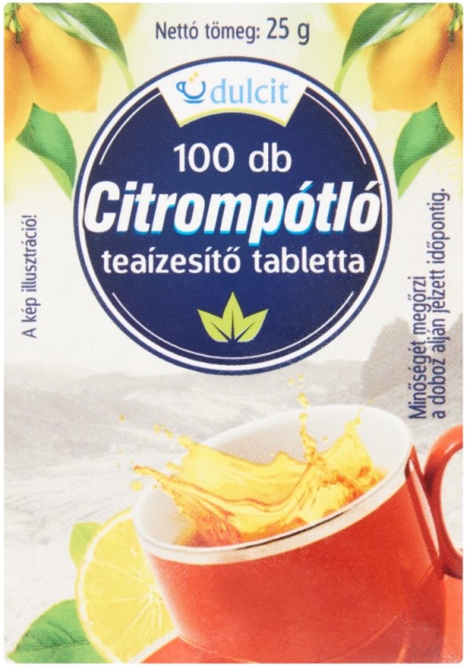 Dulcit Citrompótló tabletta 100 szemes 25 g
