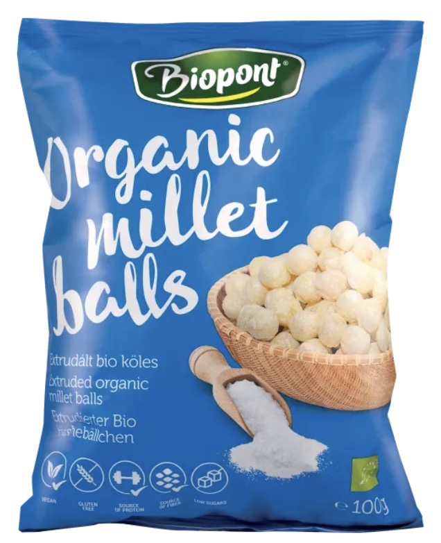 Kölesgolyó enyhén sós gluténmentes 100 g BIOPONT (12db/#)