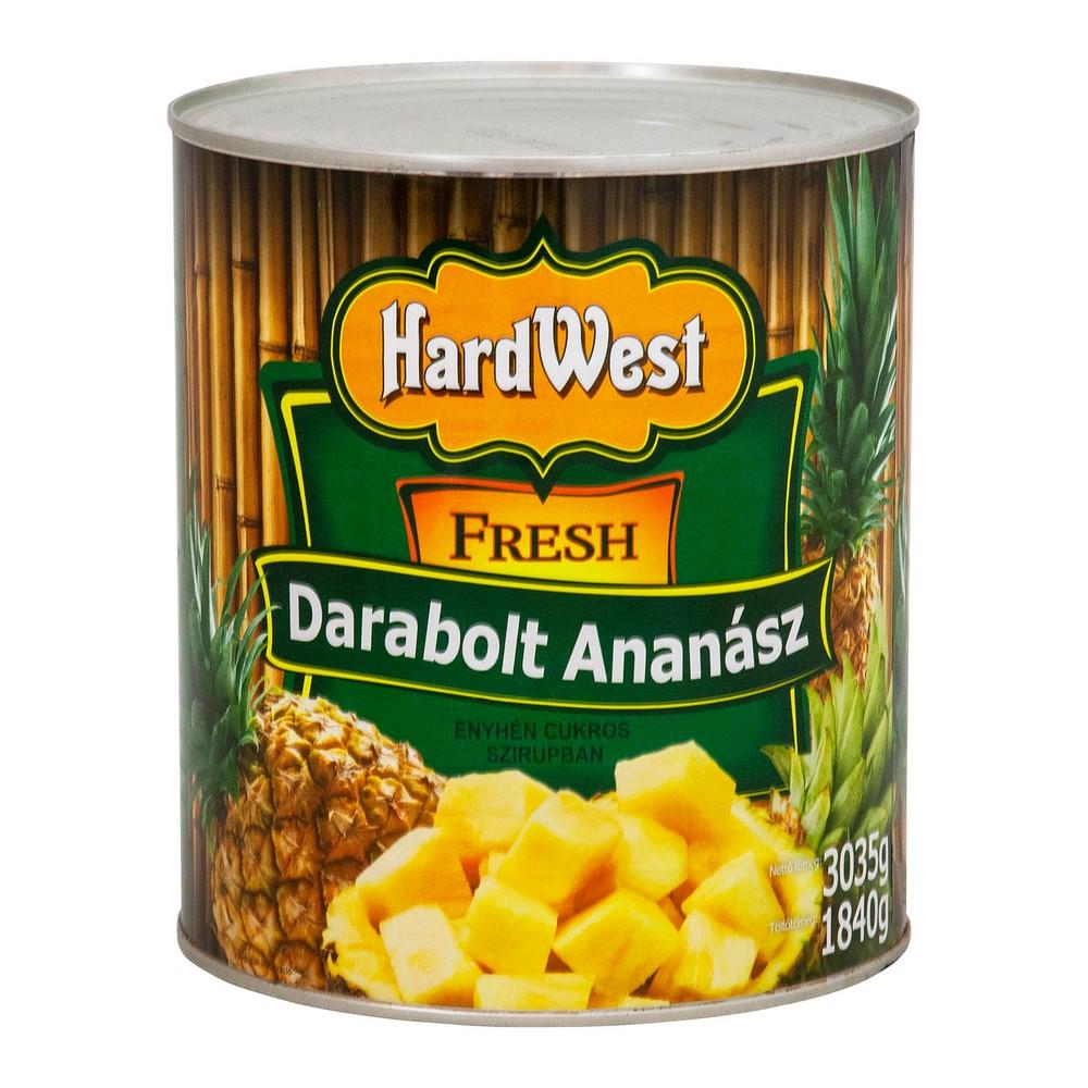 Ananász darabolt 3.035/1.840 g HARDWEST/DIGREK
