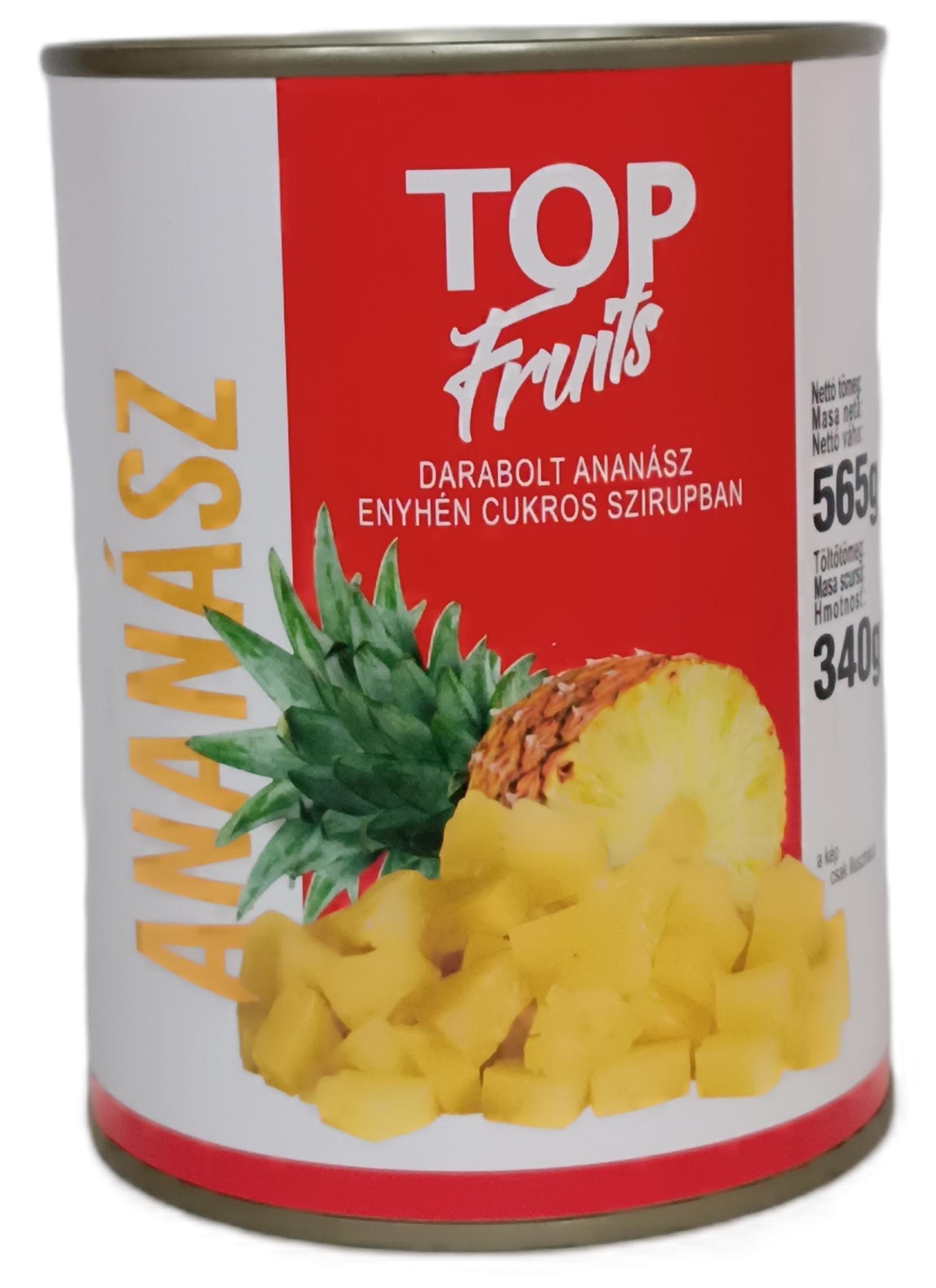 Ananász darabolt 565 g BLUE CHIPS/FRUPPY/HARDWEST/TOP FRUITS