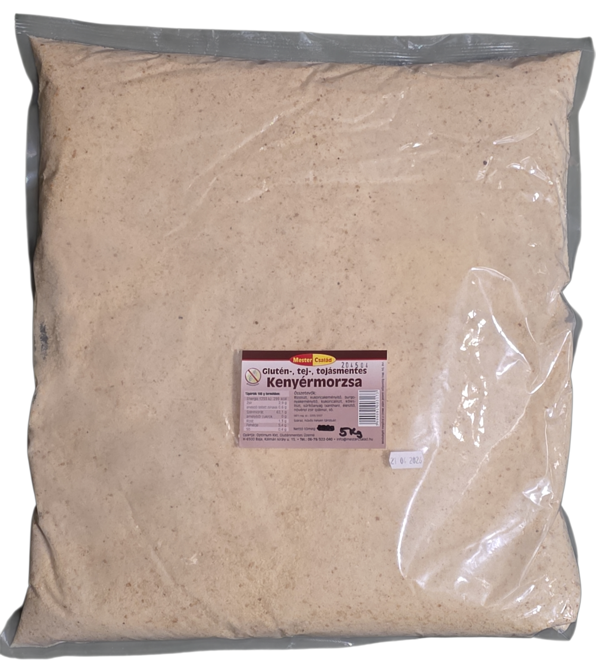 MESTER GM Zsemlemorzsa 5 kg KREL