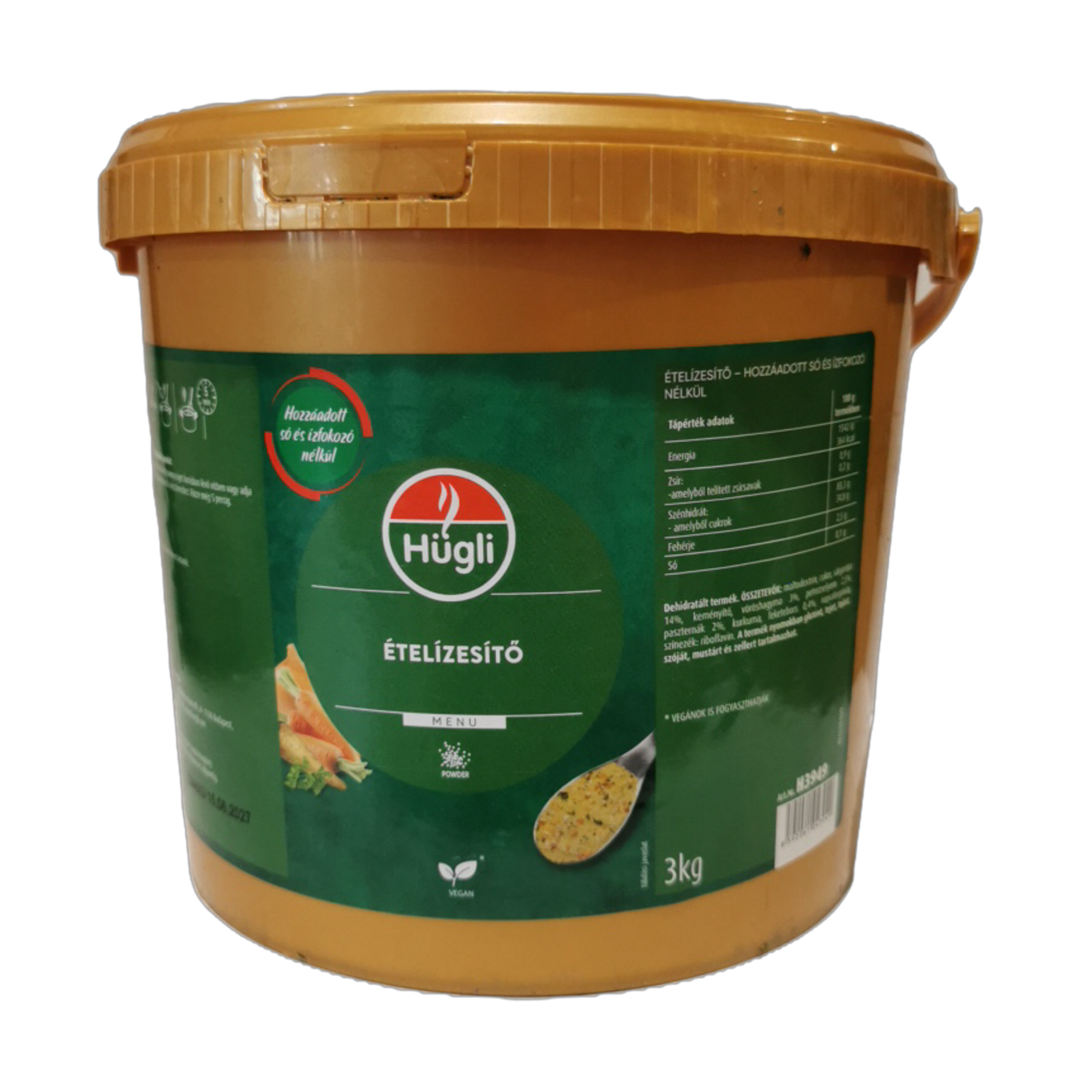 Ételízesítő hozzáadott só és ízfokozó nélkül 3 kg HÜGLI