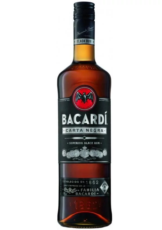 R Bacardi Black Rum 37,5% 0.7L DRS