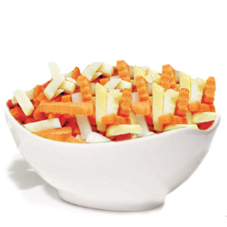 Húsleveszöldség hasáb 10 kg mirelit