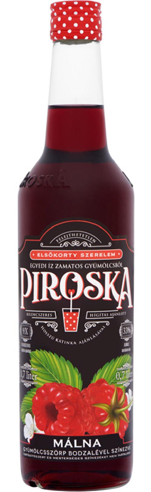 Málnaszörp 0,7 l PIROSKA