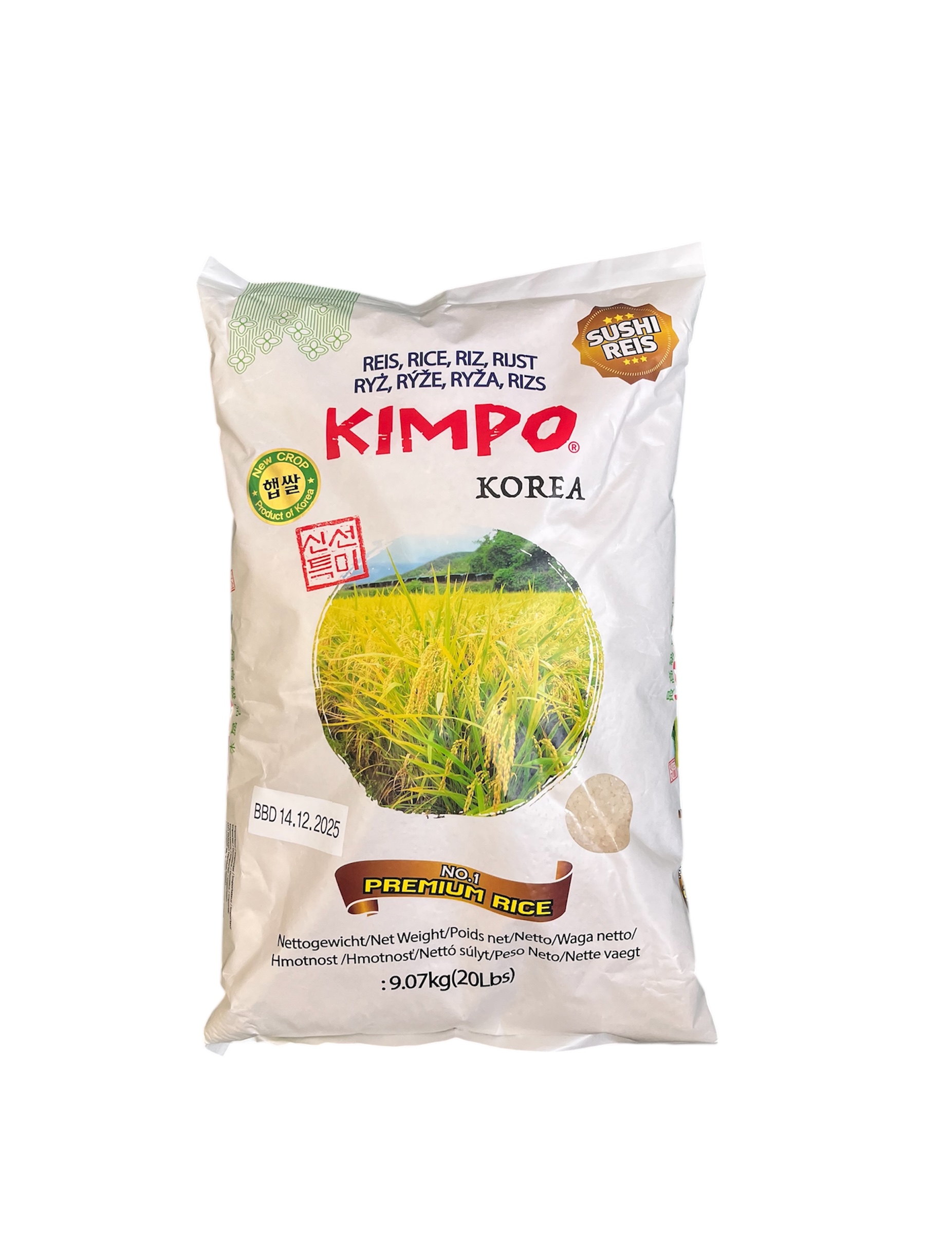 Kimpo rizs sushi 9,07 kg