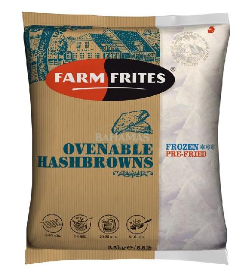 Röszti háromszög 2,5 kg Owenable Hasbrowns FARM FRITES mirelit