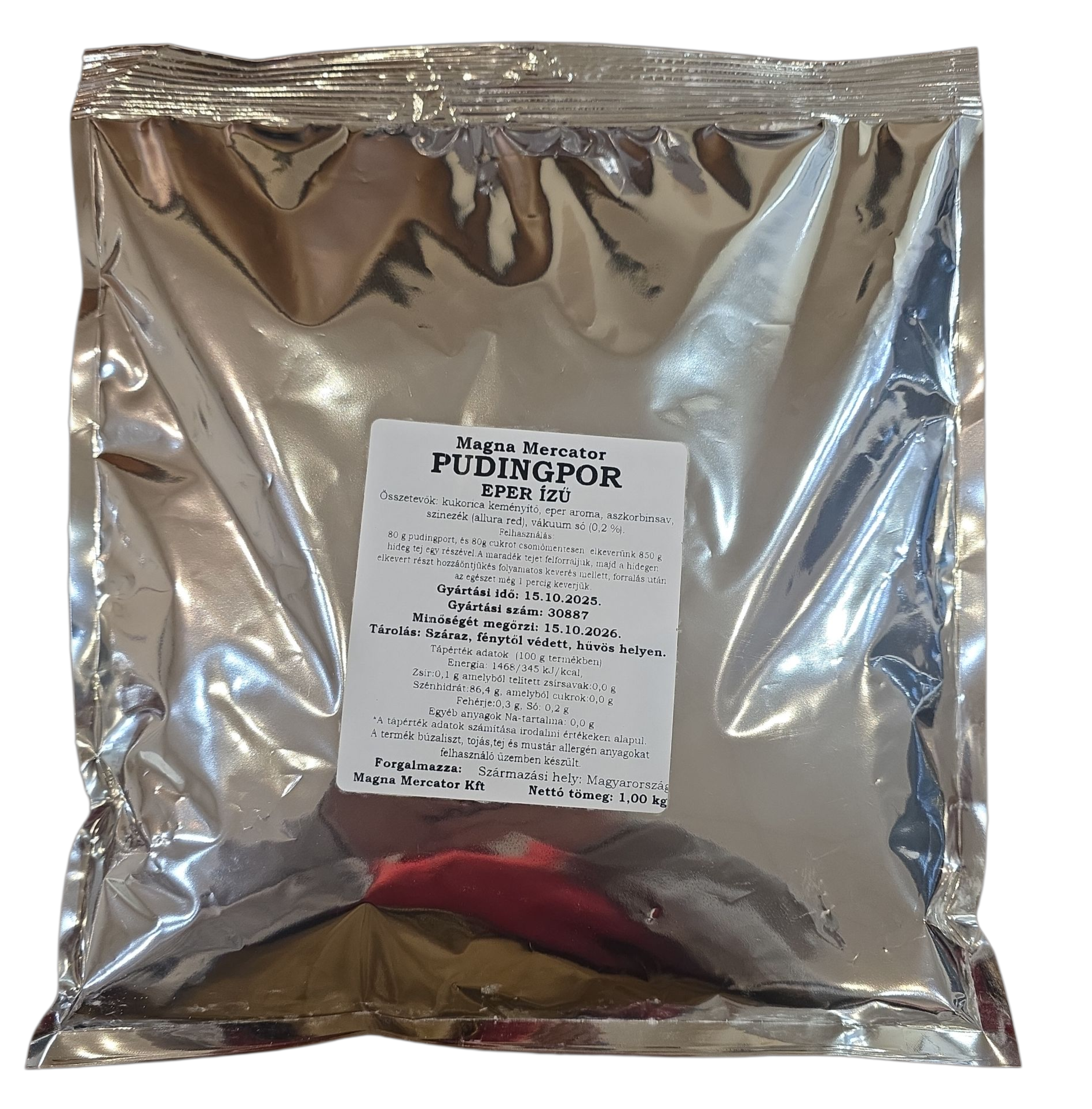 Főző pudingpor eper 1 kg MAGNA