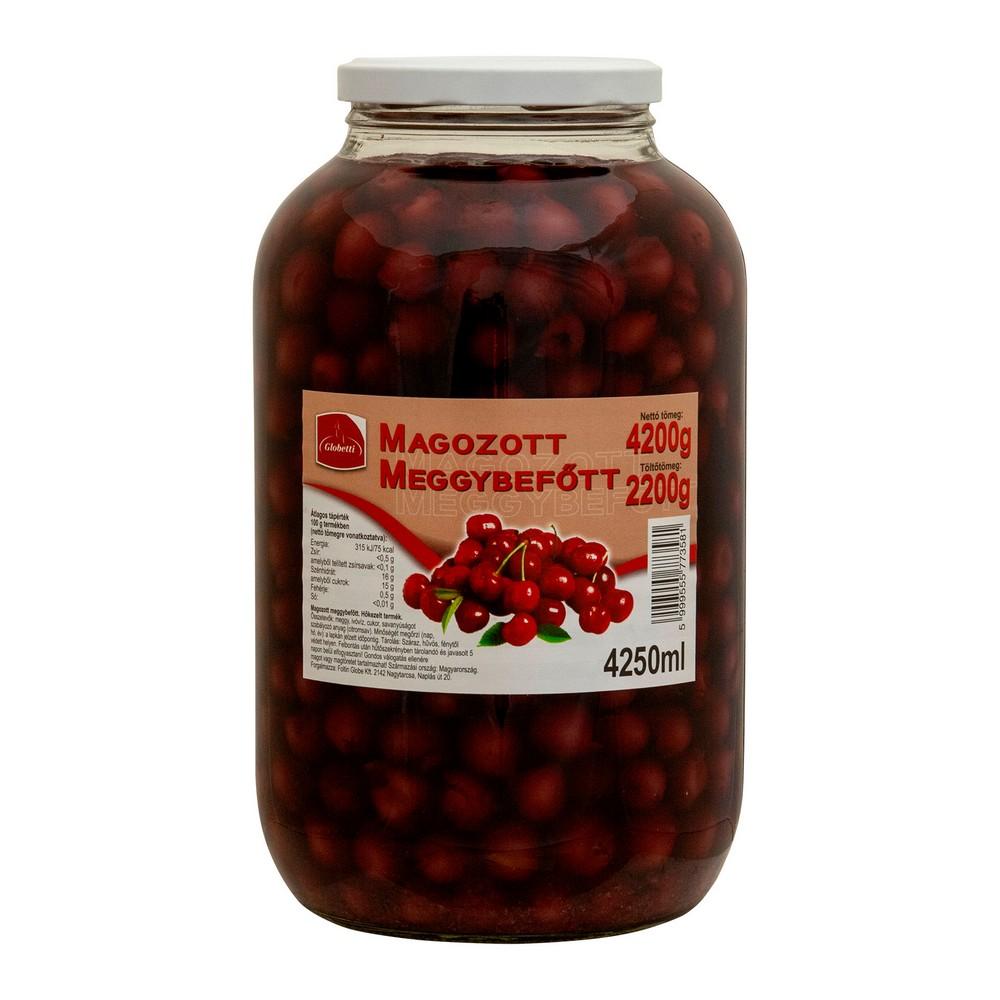Meggybefőtt magozott 4.100 ml/2.200 g AGRICOLAE/GLOBETTI/PREMIKO