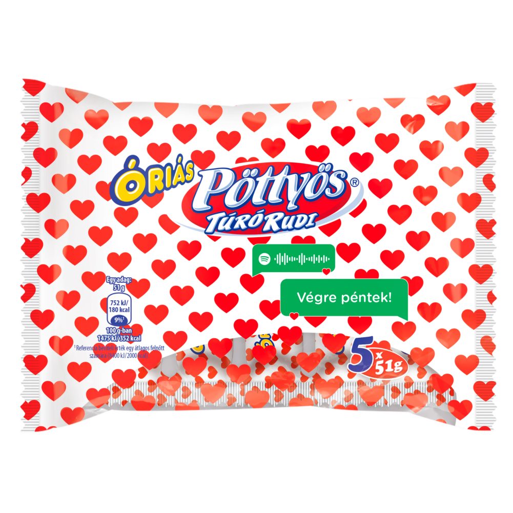Túró Rudi (ét-, tej) 5 X 51 g PÖTTYÖS