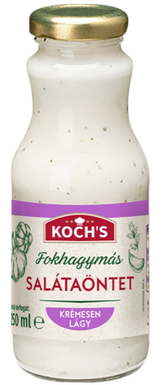Fokhagymás salátaöntet 250 ml KOCH’S
