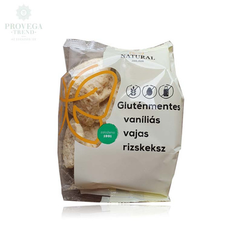Rizskeksz vaníliás vajas gluténmentes 100 g NATURAL