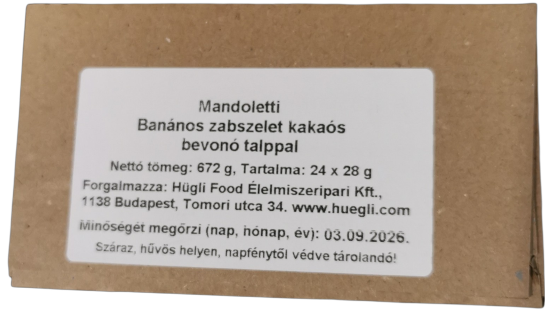 Banános zabszelet 28 g HÜGLI