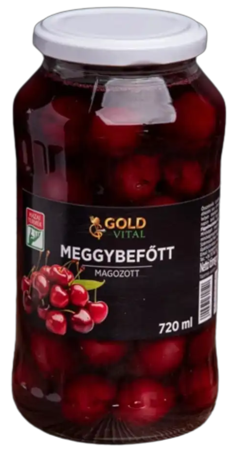 Meggybefőtt magozott 720 ml GOLD VITAL