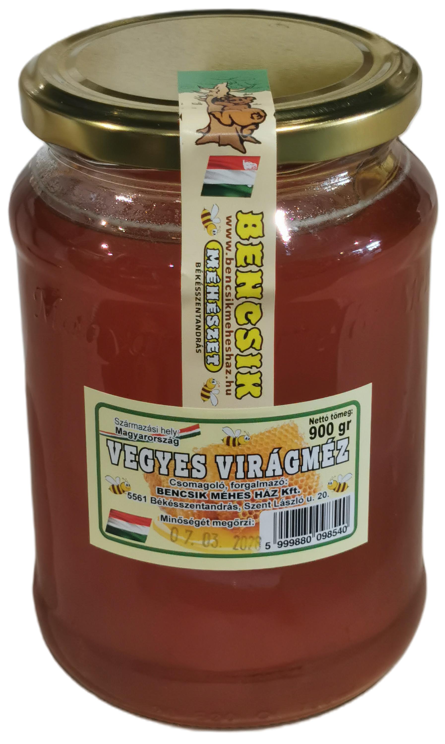 Virágméz vegyes 900 g BENCSIK