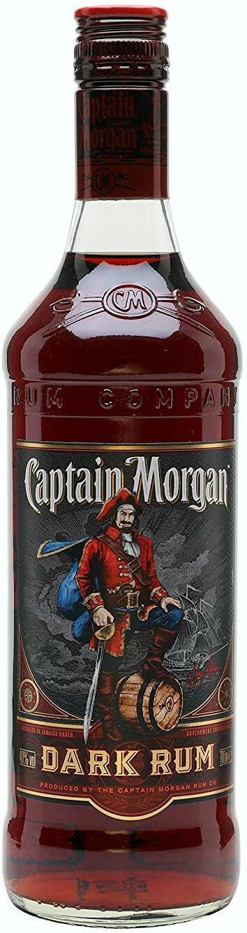 R Captain Morgan Dark Rum 40% 0.7L DRS