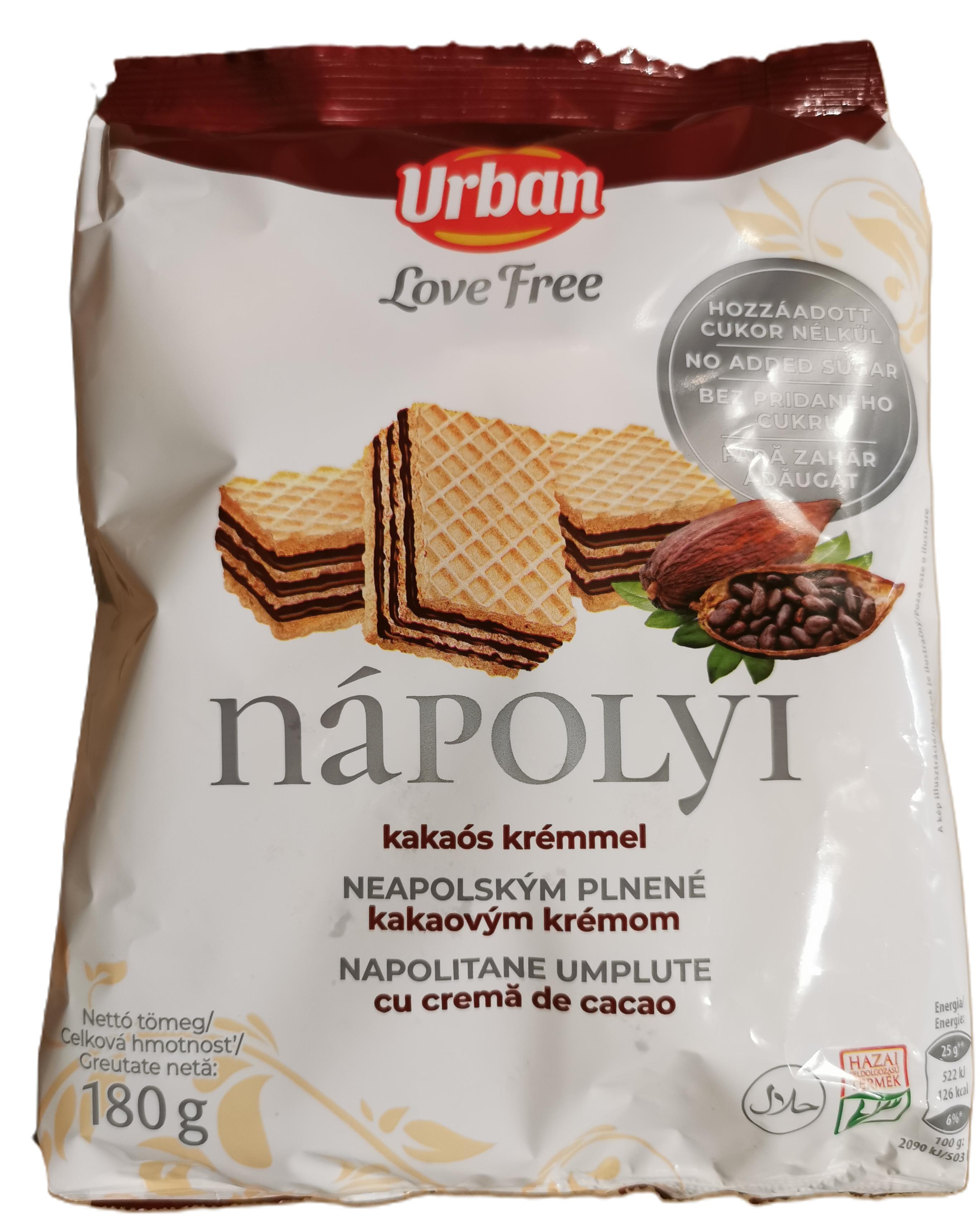 Nápolyi kakaós diabetikus 180 g URBÁN