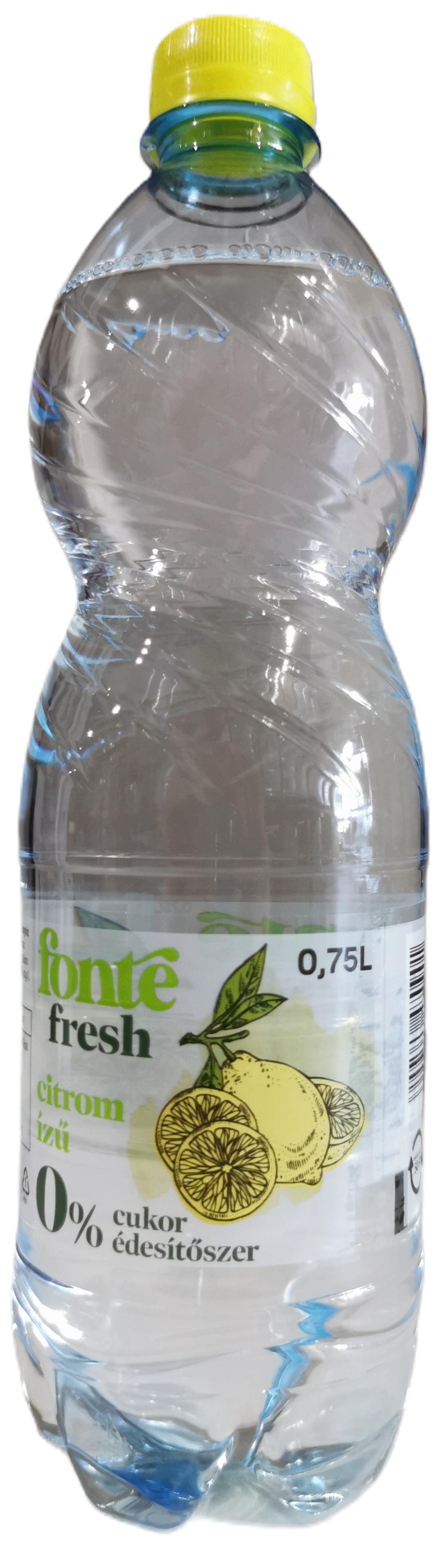 Ásványvíz citrom ízű 0,75 l Fonte Fresh