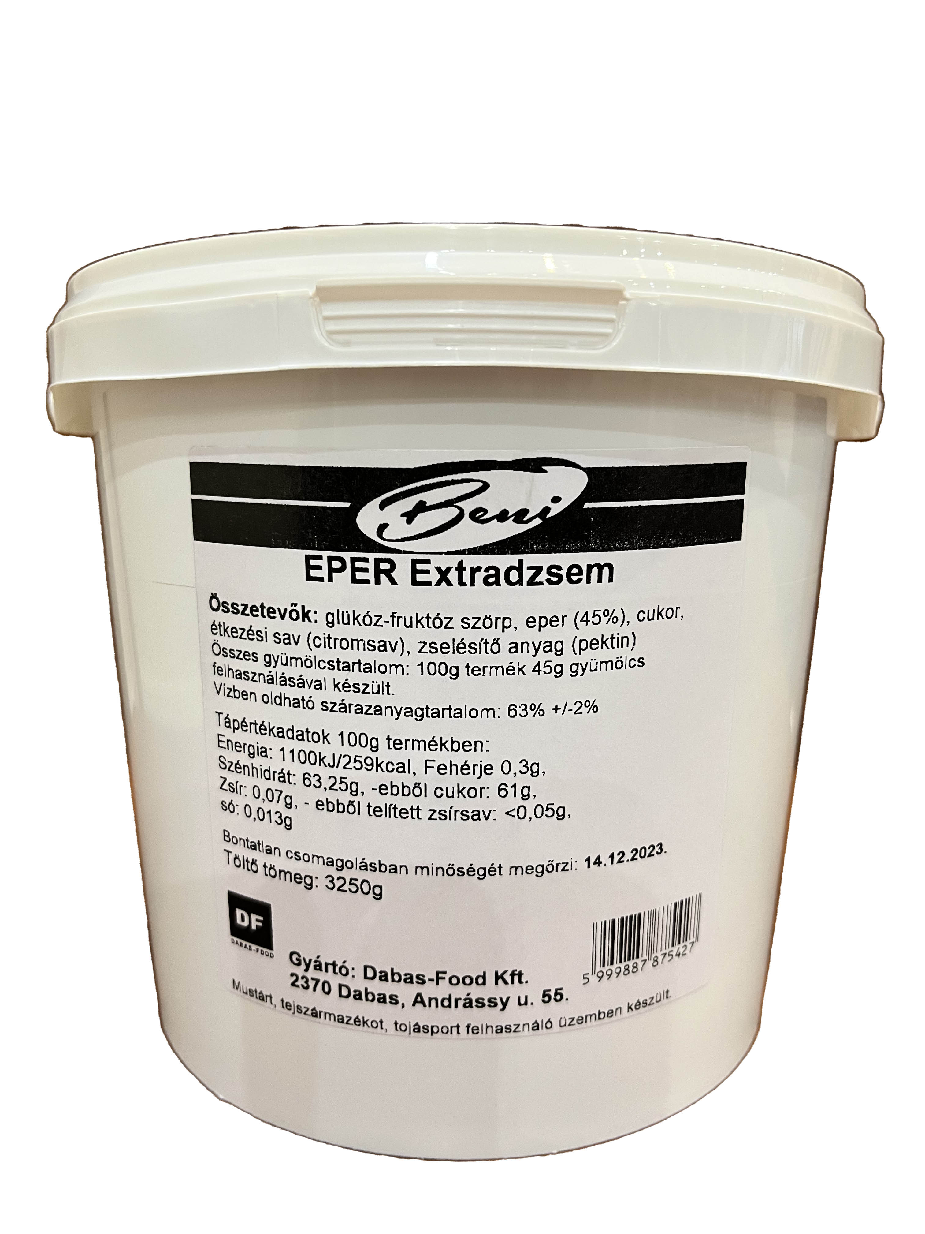 Eper extra jam 3.250 g BENI