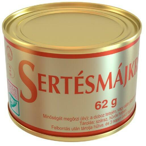Sertés májkrém 62 g (24 db/#) SZEGEDI