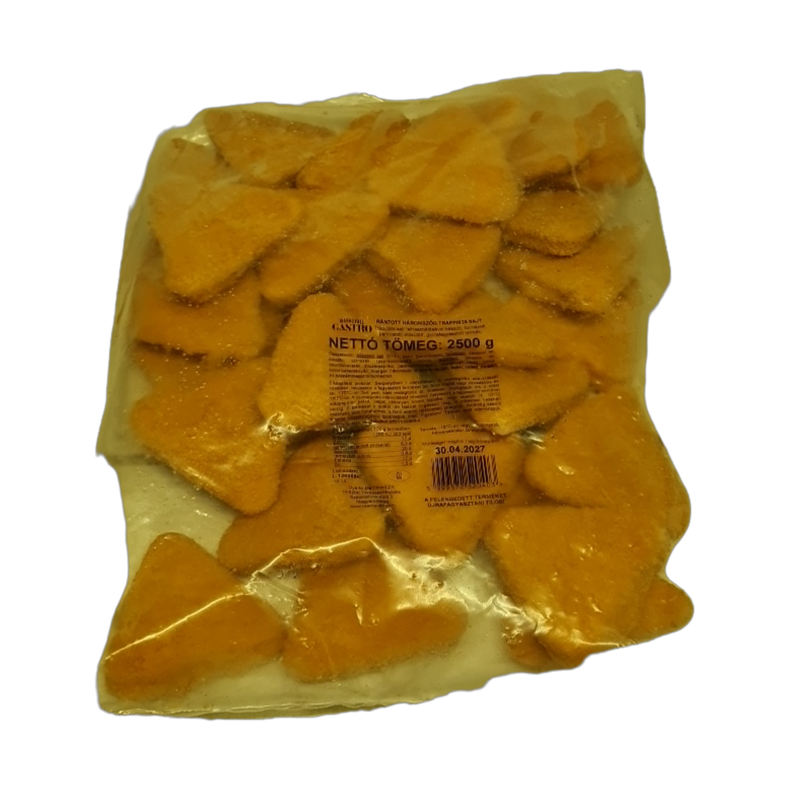 Marnevall rántott háromszög trappista sajt 2,5 kg mirelit
