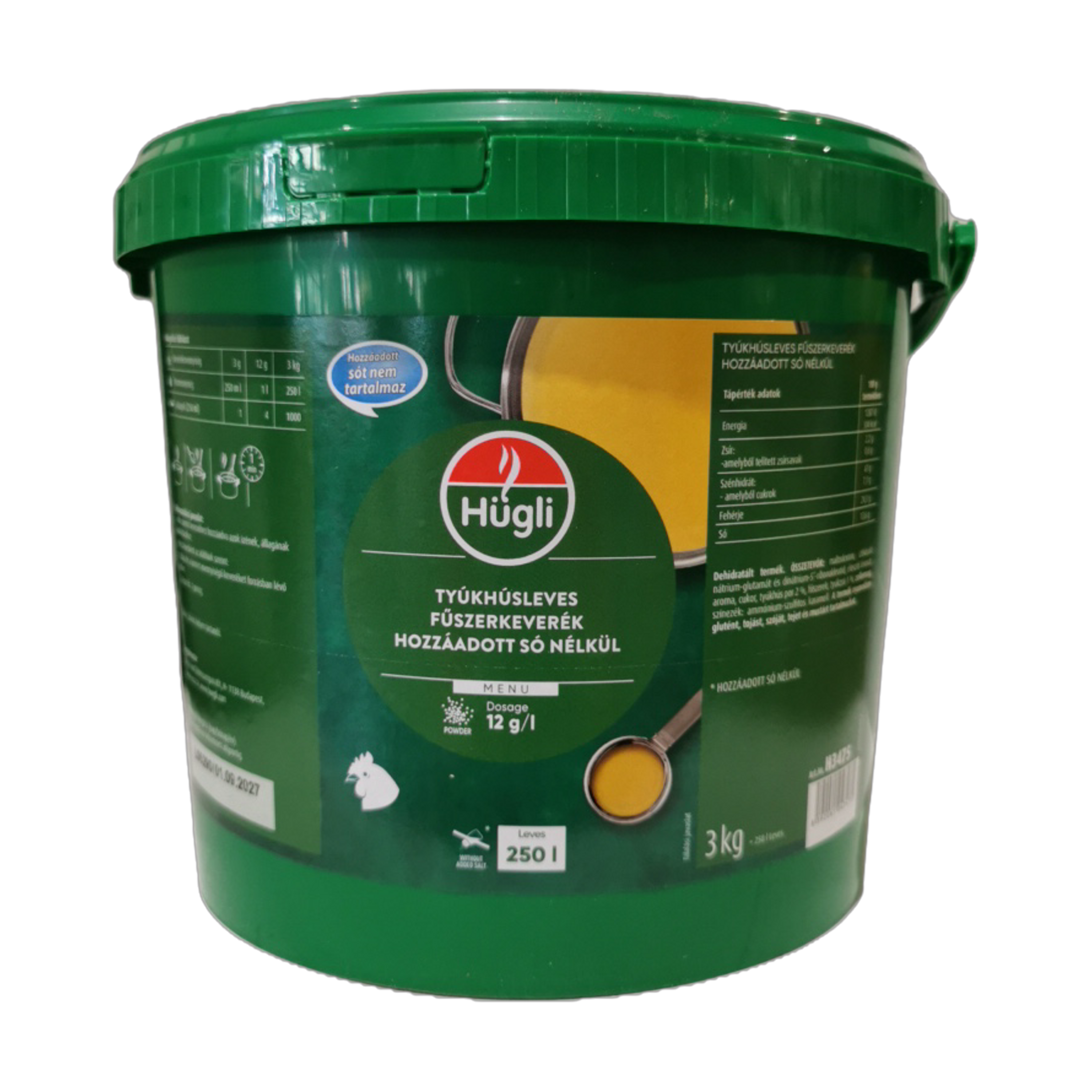 Tyúkhúsleves fűszerkeverék só nélkül 3 kg HÜGLI