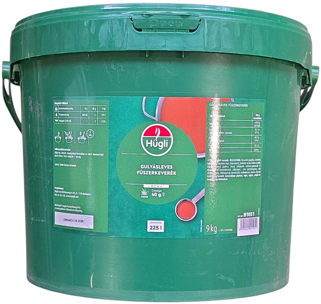 Gulyásleves fűszerkeverék 9 kg HÜGLI