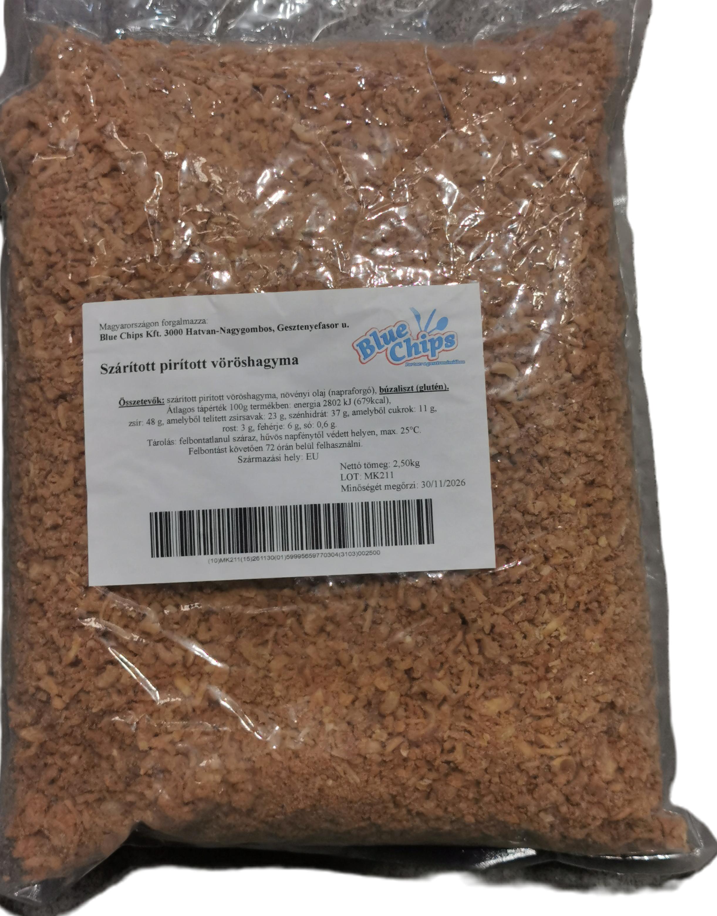 Hagyma pirított 2,5 kg
