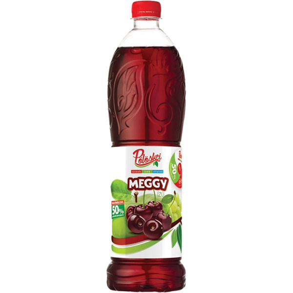 Pölöskei meggy szörp 50 % 1 l DRS PET